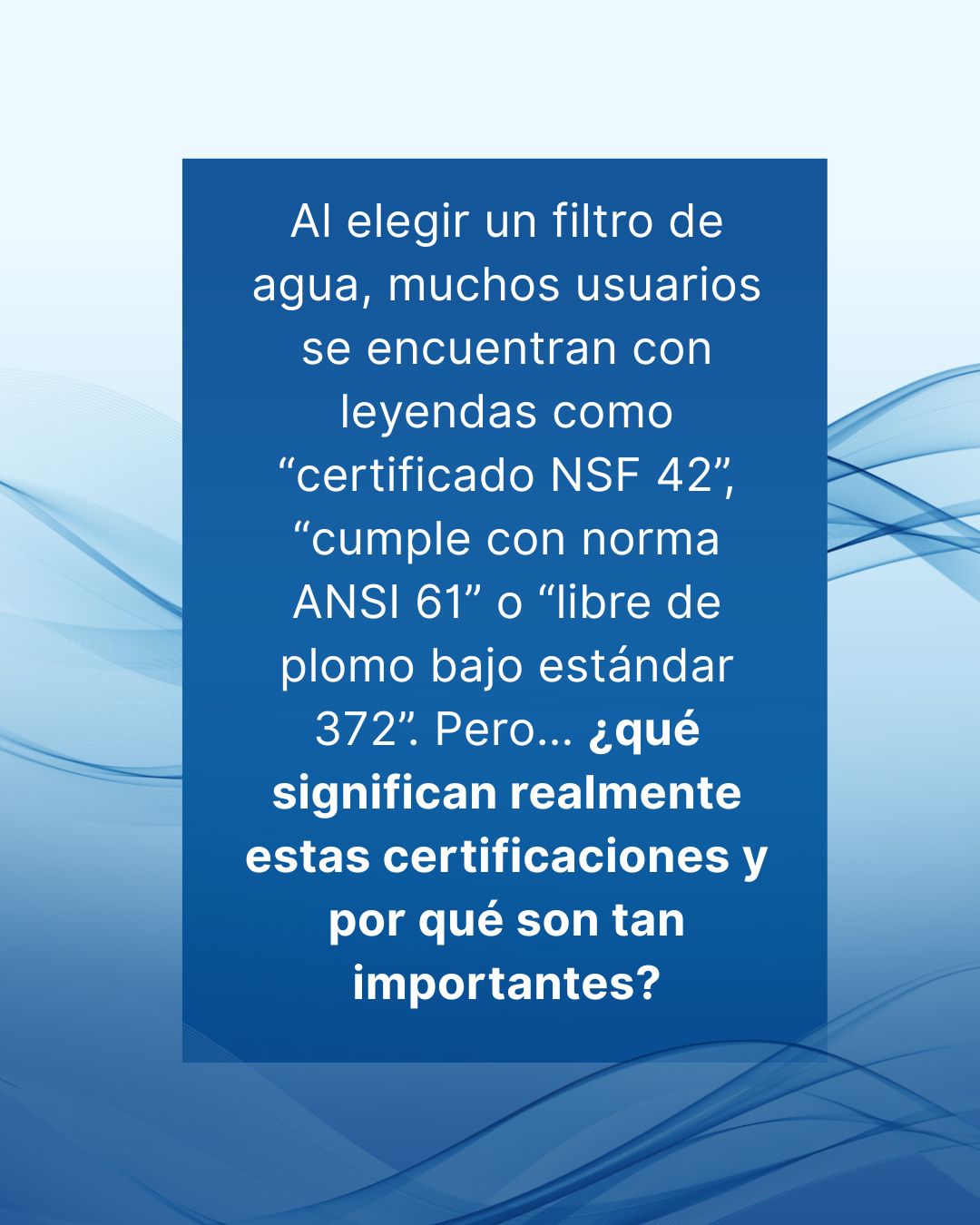 What is NSF/ANSI certification